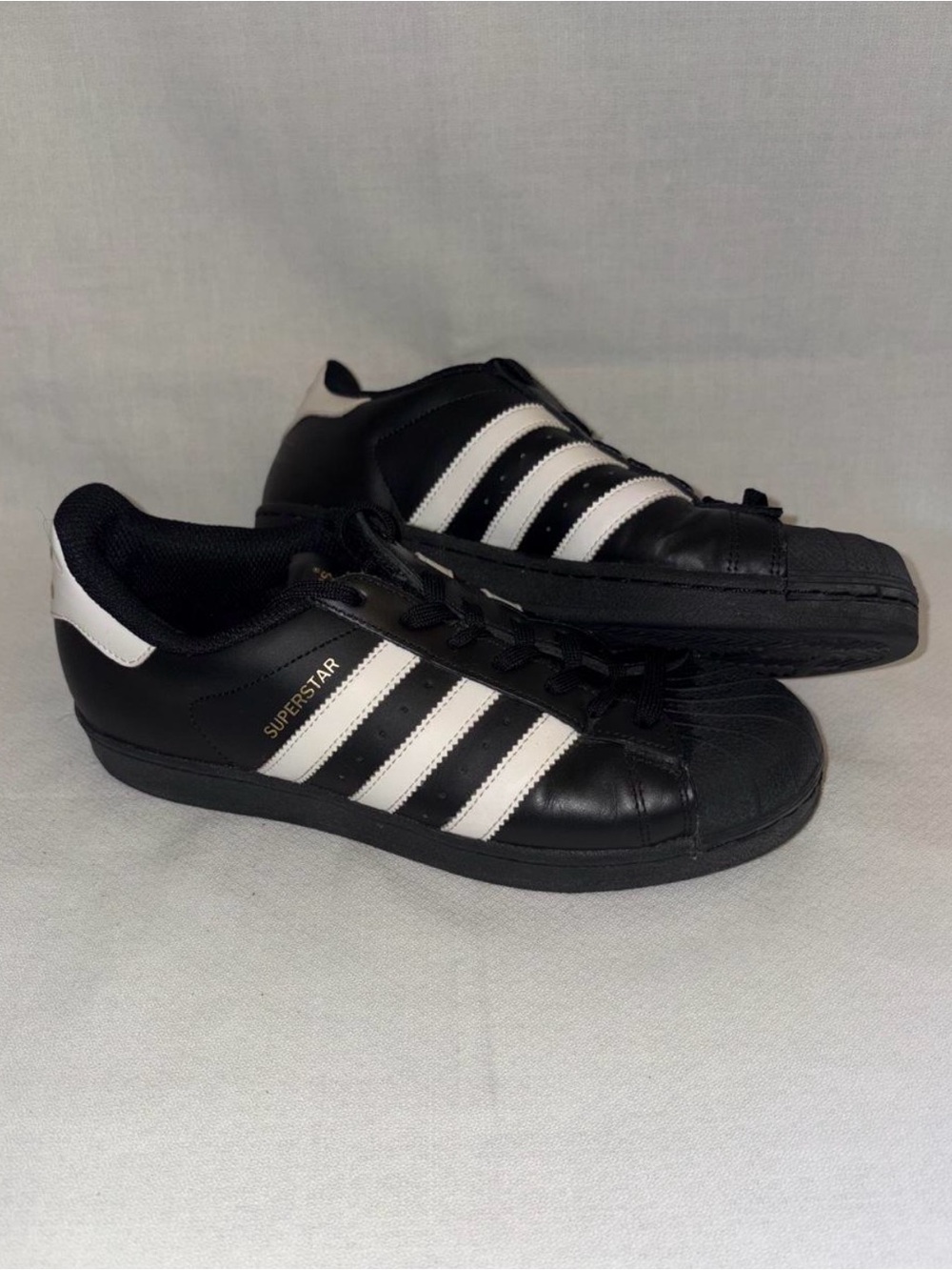 adidas Black and White Superstar Sneakers Women’s